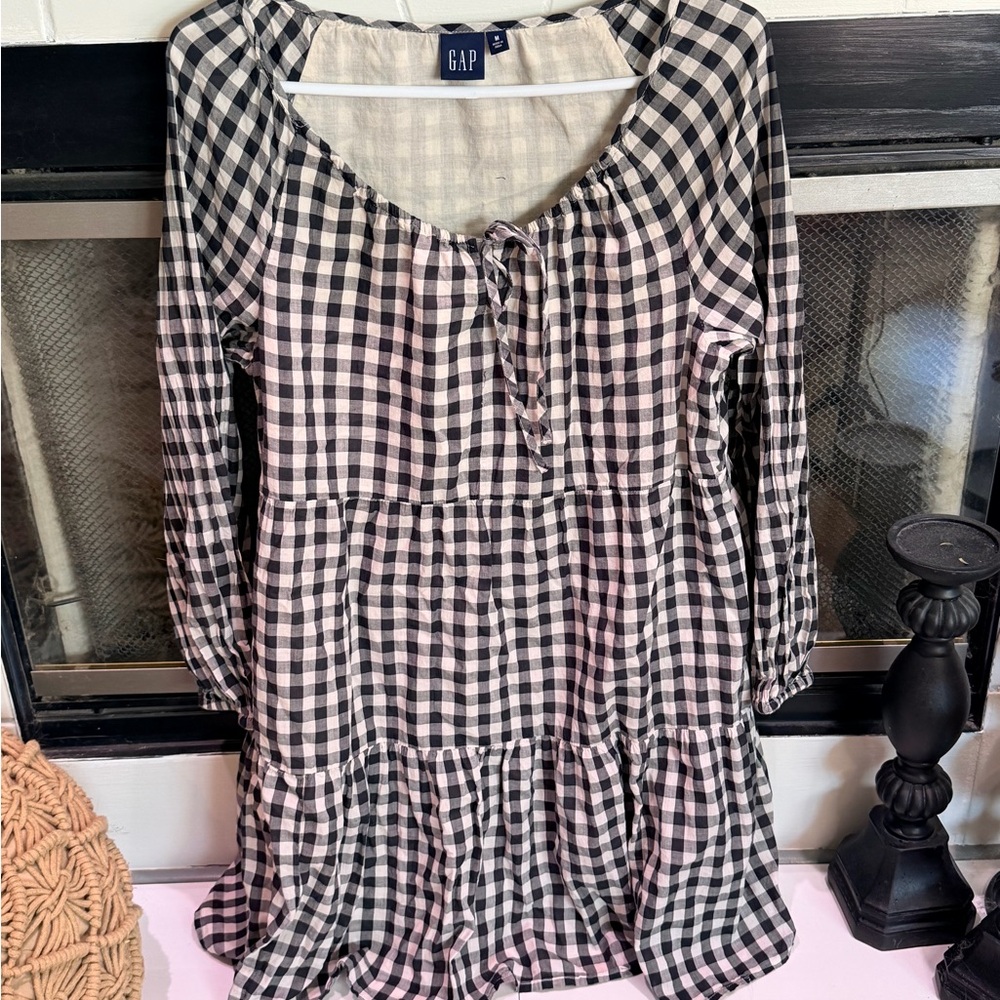 Black and White Gingham Dress